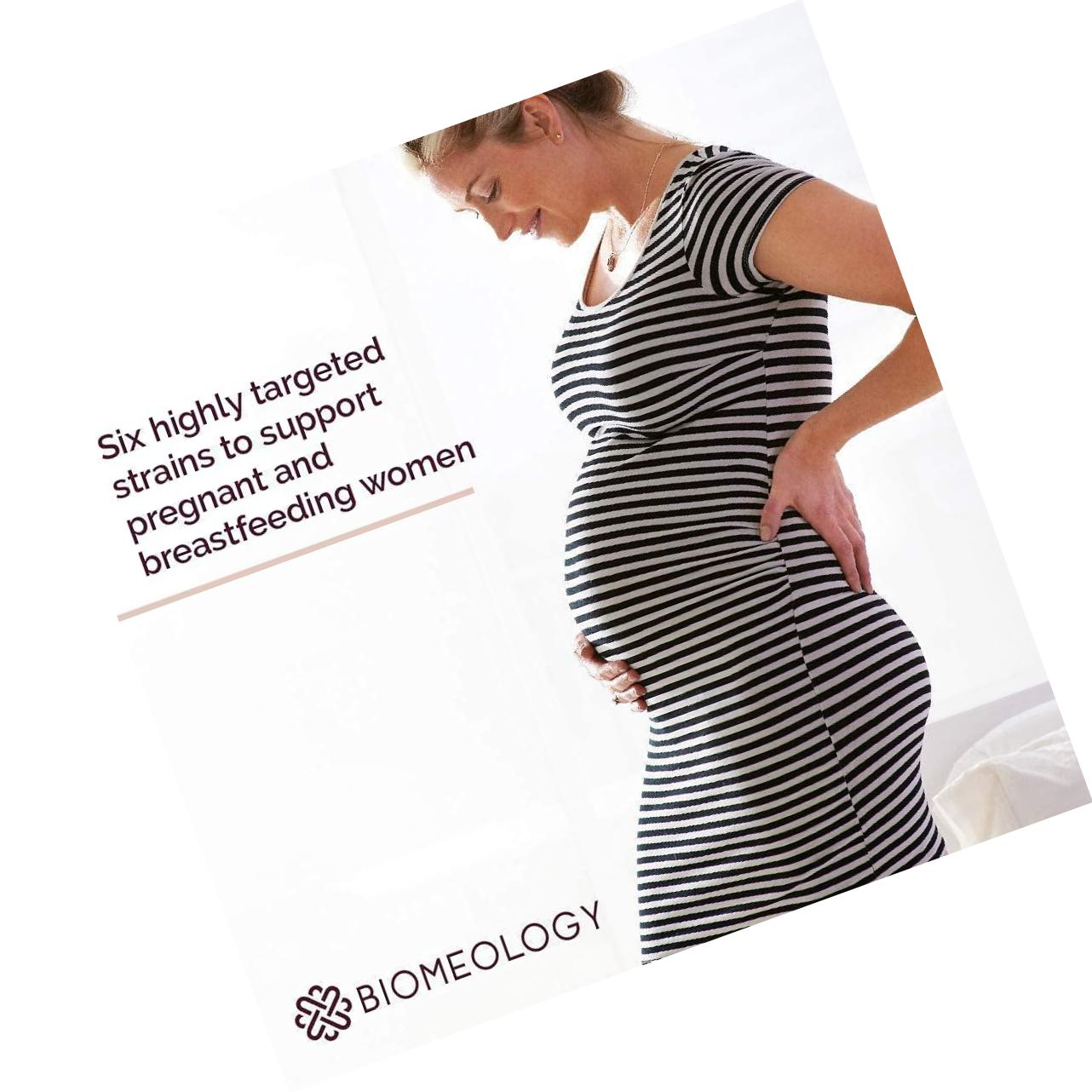 Biomeology Probiotics for Pregnancy, Postpartum, and Breastfeeding | Supports Digestive and Immune Health for Mom and Baby | Morning Sickness Relief | Take with Prenatal Vitamins | 30 Capsules