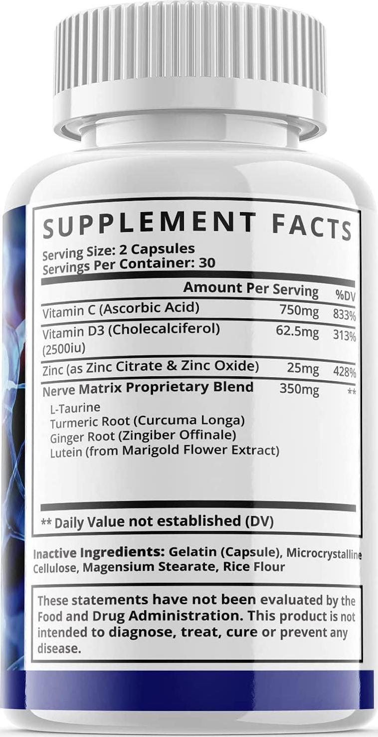 Biosoothe Pro Neuropathy Treatment Capsule for Nerve Pain Repair Pills Bio Soothe Premium Formula Supplement Alpha Fix Neeve (5 Pack)