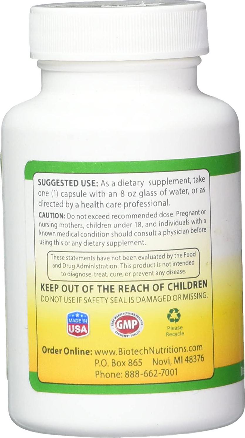 Biotech Nutritions Magnolia Bark Extract Plus Amur Corktree Capsules, 60 Count