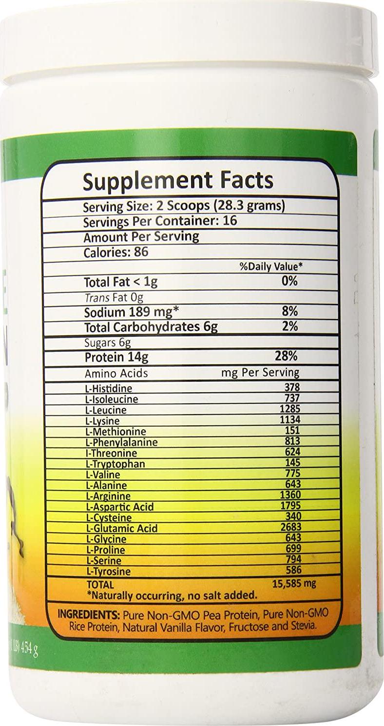 Biotech Nutritions Pure Non-GMO Pea Rice Protein, Chocolate, 16 Ounce