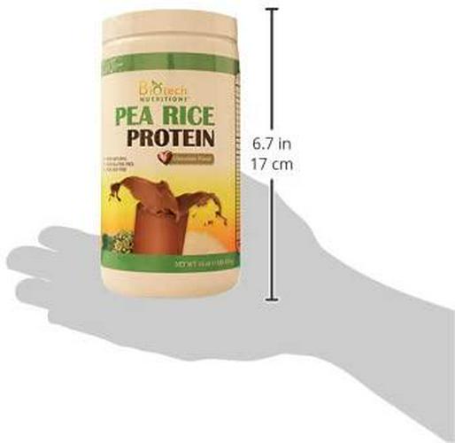 Biotech Nutritions Pure Non-GMO Pea Rice Protein, Chocolate, 16 Ounce