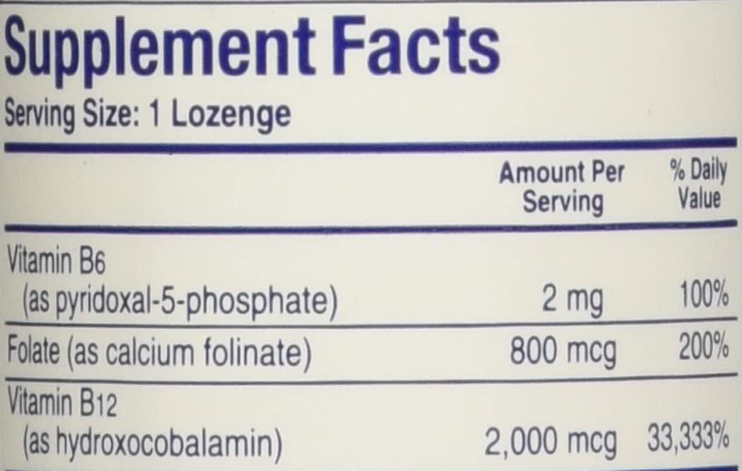 Biotics Research - B12-2000 with Folic Acid and B6 - 60 Lozenges