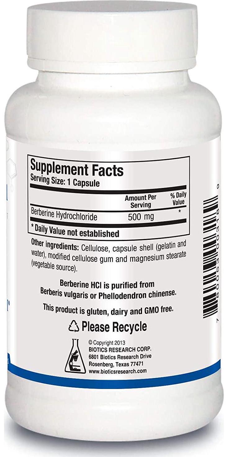 Biotics Research Berberine HCl – Botanical Supplement, Provides Support for Existing Healthy Blood Sugar and Insulin Levels, Supports Healthy Cholesterol