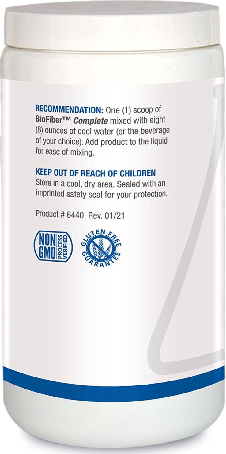 Biotics Research BioFiber Complete - 10 Whole Food Fibers (Organic and Non-GMO), 5g of Fiber Per Serving, Easy-to-Mix Powder, Prebiotic Gut Support