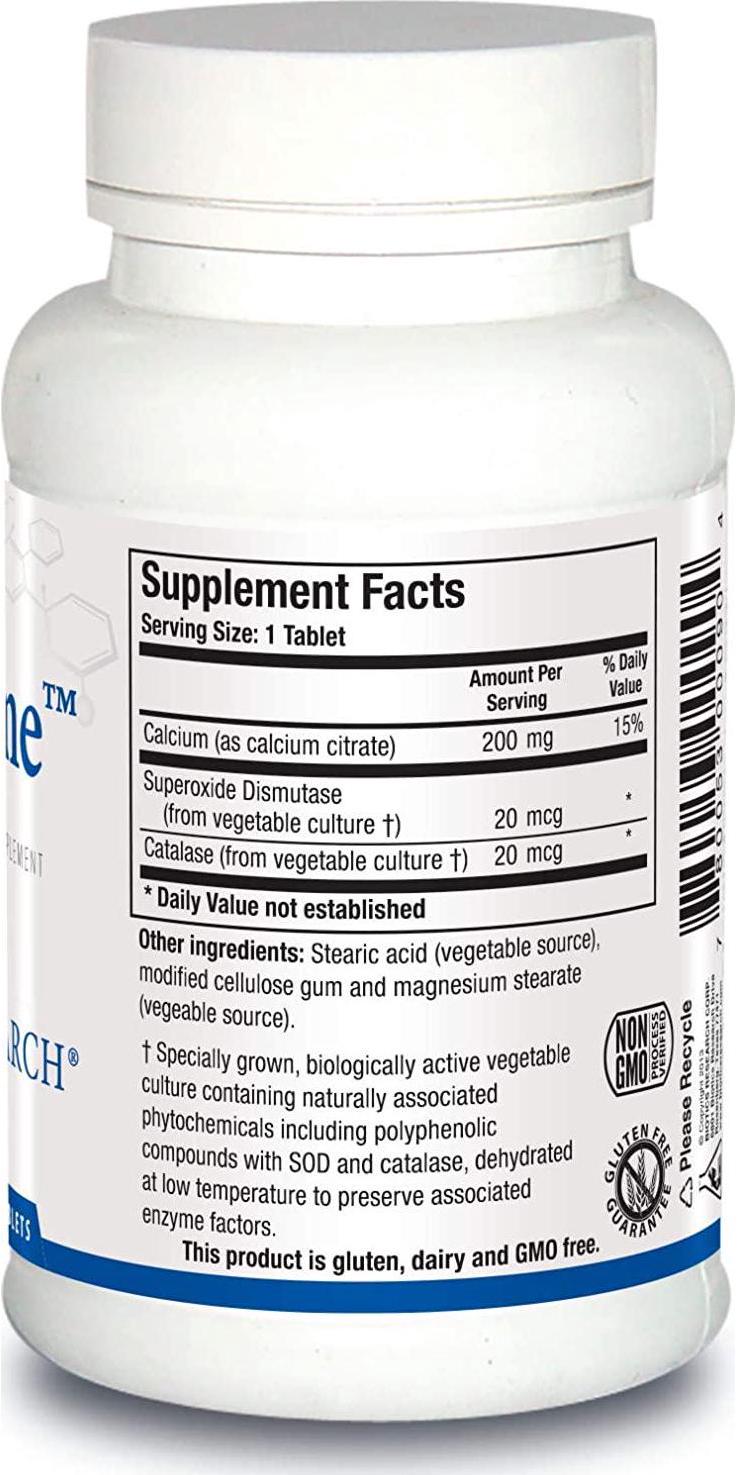 Biotics Research Ca-ZymeTM - Calcium Citrate, Strong Bones, Heart Health, Cardiovascular, Dental Health, Highly Absorbable Tablet, 100 ct