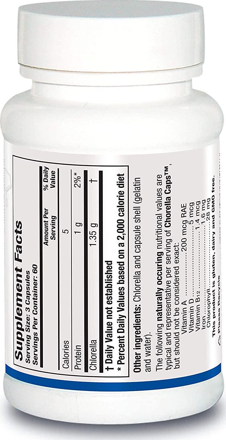 Biotics Research Chlorella Capsules - Chlorella Supplements for Digestion, Detox, and Immune Support - 180 Capsules