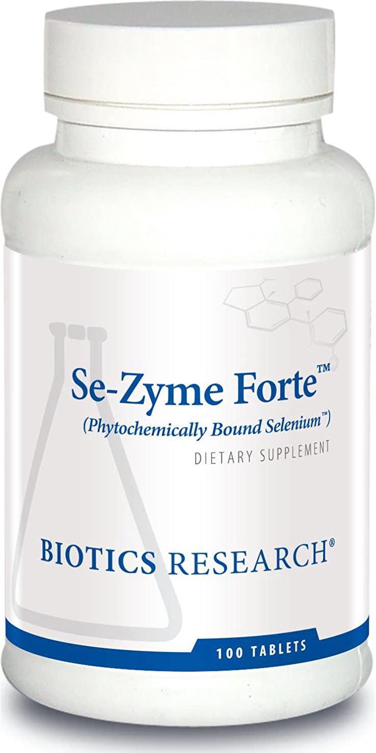 Biotics Research Se-Zyme ForteTM- Whole Food Selenium Source, Reproduction, Thyroid Gland Function, DNA Production, Cognitive Health, Potent Antioxidant. 100 Tabs