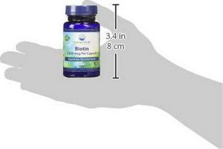 Biotin - 5000mcg - 120 Capsules (4 Month Supply) Promotes Healthy Hair Skin and Nails