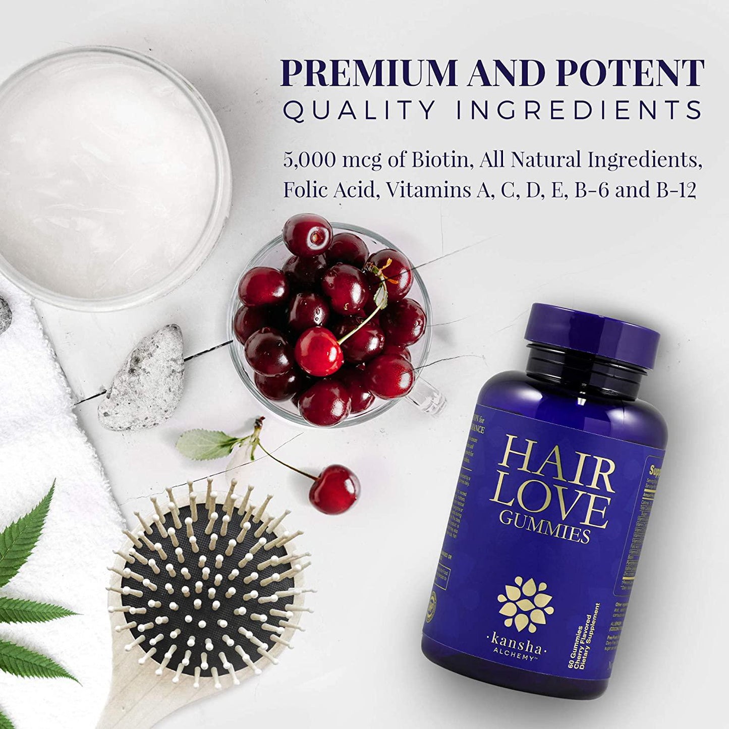 Biotin Gummies, Hair Growth Vitamins for Faster Hair Growth, Vitamin Gummies with Biotin 5000mcg, Nail Vitamins, Thickening Hair Vitamins, Thinning Hair Beard Regrowth, for Women and Men, 60 Gummies