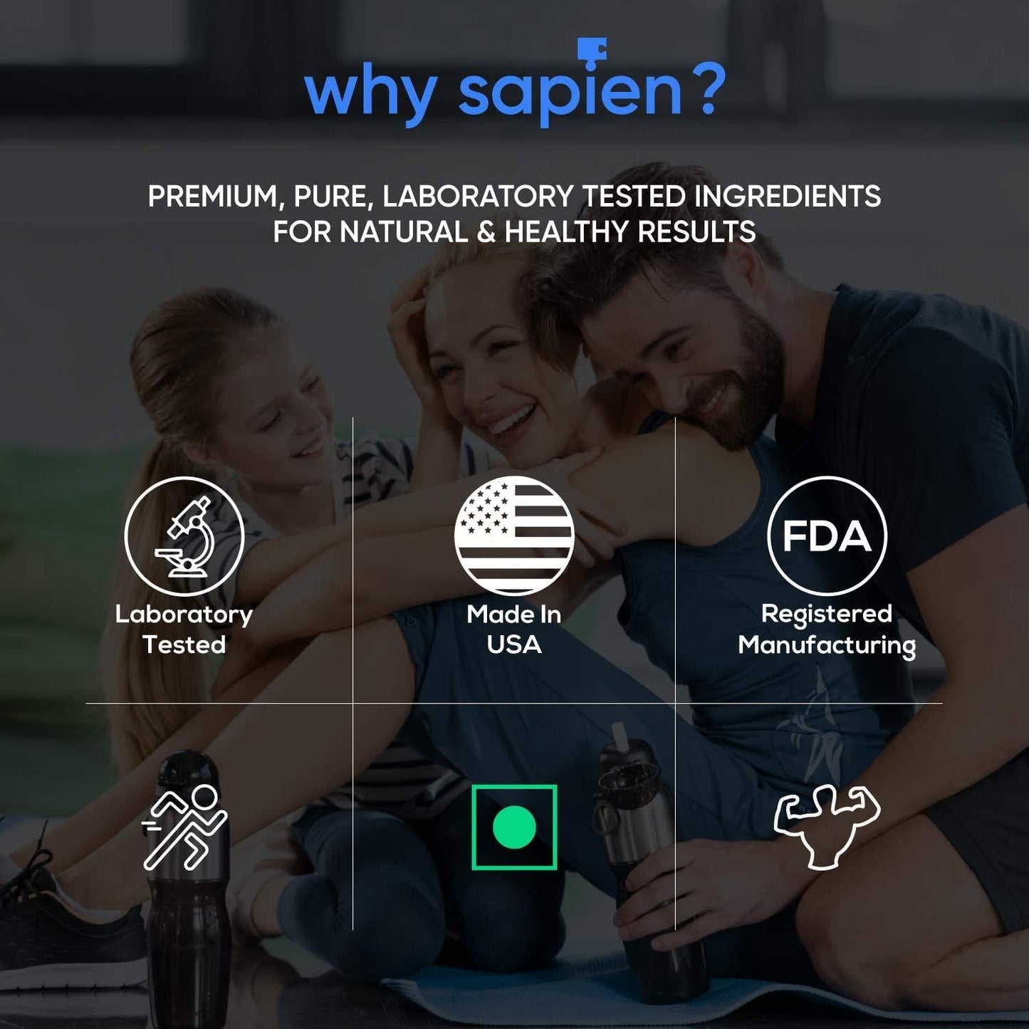 Biotin - Made in USA - 10,000mcg Coconut Oil - Premium Vegetarian Supplement by Sapien Labs (60 Pill Count)