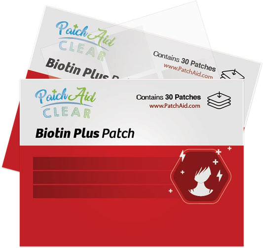 Biotin Plus Topical Patch by PatchAid (30-Day Supply) (Clear)