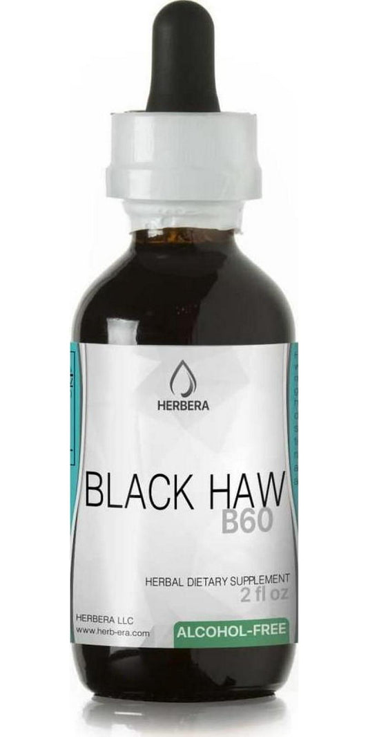 Black Haw B60 Alcohol-Free Herbal Extract Tincture, Super-Concentrated Black Haw (Ying Ye Jia Mi, Viburnum Prunifolium) (2 fl oz)