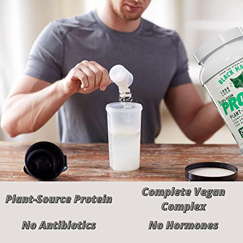 Black Magic Plant-Source 100% Vegan Protein - Keto, Low Sugar, Dairy Free Protein - Pre/Post Workout - Vanilla Ice Cream - 20g Protein - 2 LB