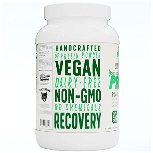 Black Magic Plant-Source 100% Vegan Protein - Keto, Low Sugar, Dairy Free Protein - Pre/Post Workout - Vanilla Ice Cream - 20g Protein - 2 LB