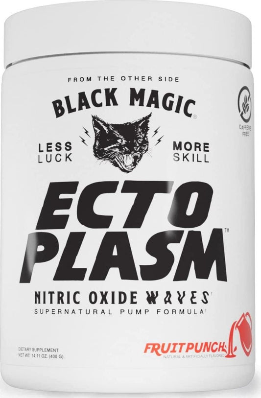 Black Magic Supply Ecto Plasm Non-Stimulant Pump Igniter | Supernatural Pump Formula | Increased Hydration and Vascularity | 20 Scoops | Fruit Punch