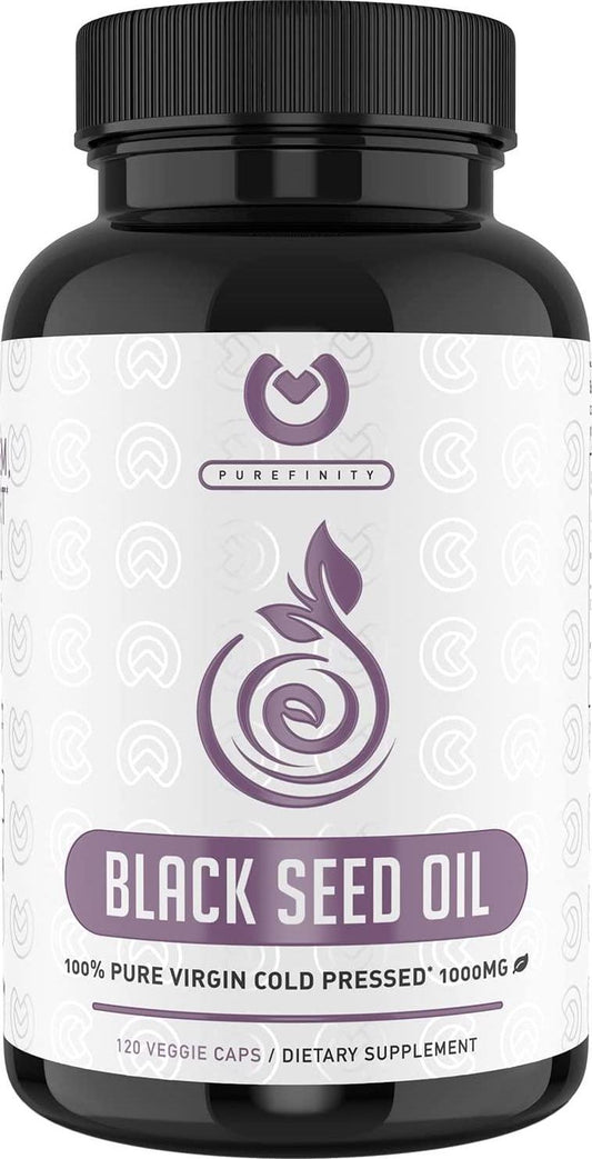 Black Seed Oil - Black Cumin Seed Oil Supplement for Healthy Joint, Skin and Hair, Immune Support and Anti-Inflammatory. Cold Pressed, Extra Virgin, Nigella Sativa Liquid Capsules – 120ct.