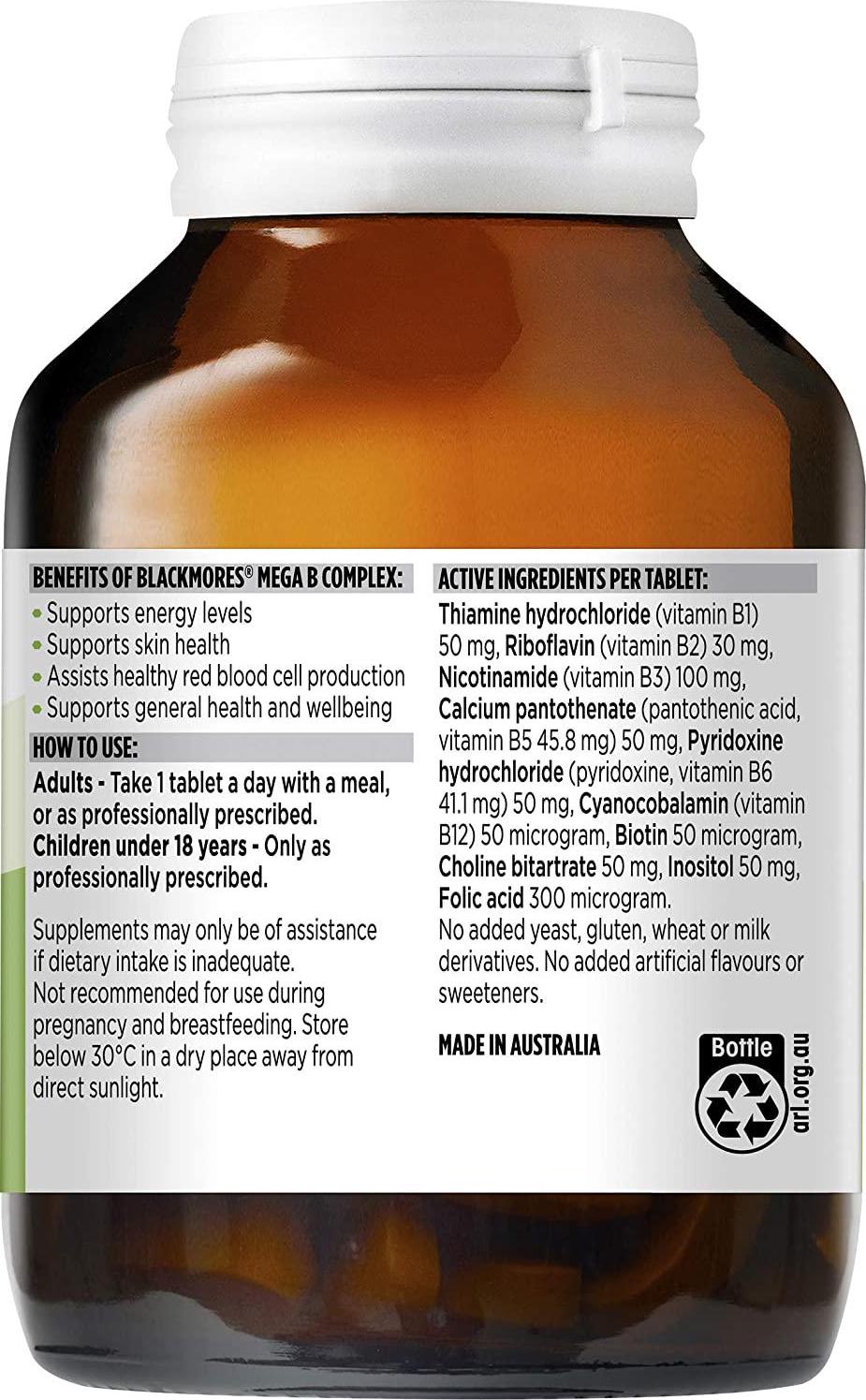 Blackmores Mega B Complex (200 Tablets)