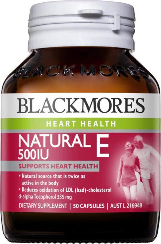 Blackmores Natural E 500IU (50 Capsules)