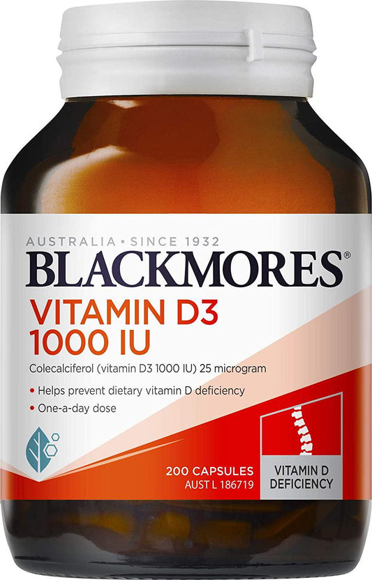 Blackmores Vitamin D3 1000IU (200 Capsules)
