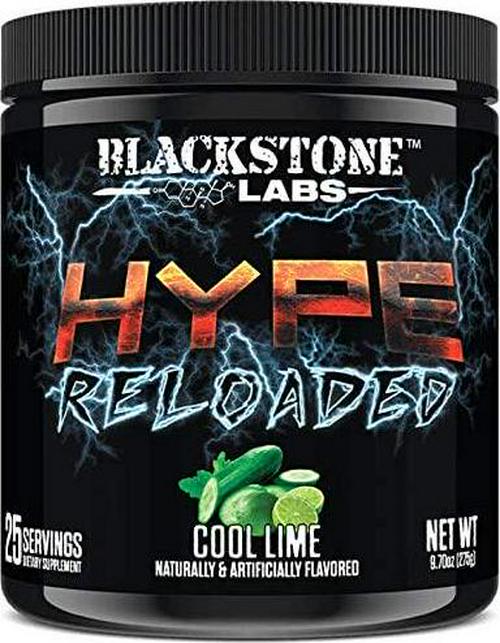 Blackstone Labs Hype Reloaded Pre-Workout Powder - Cool Lime, Cool Lime 275 grams