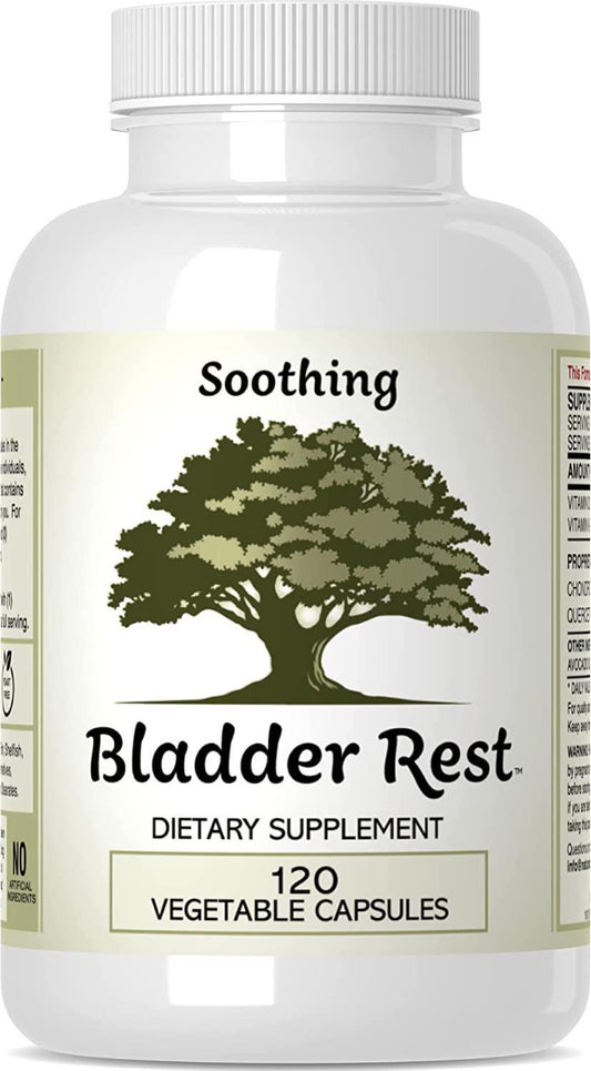 Bladder Rest - Next Generation Bladder Health Formula Designed to Provide Support to The Gag Layer of The Bladder. Inhibit Mast Cell Activity. Interstitial Cystitis and Bladder Pain Relief.