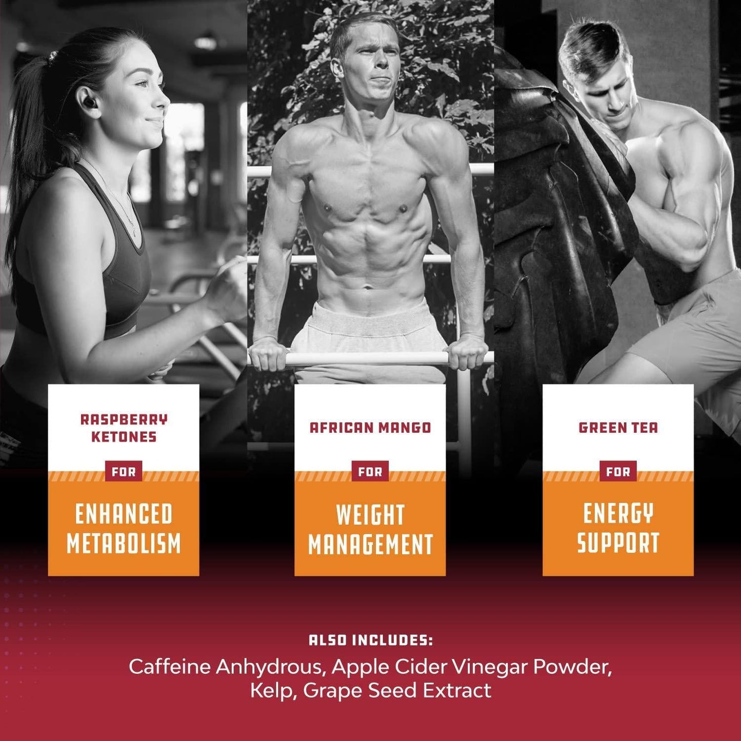 Blend Of Raspberry Ketones, Green Tea Extract And African Mango, Lose Weight Faster with Potent Ingredients To Speed Up Weight Loss, Suppress Appetite and Burn Fat, 60 Capsules