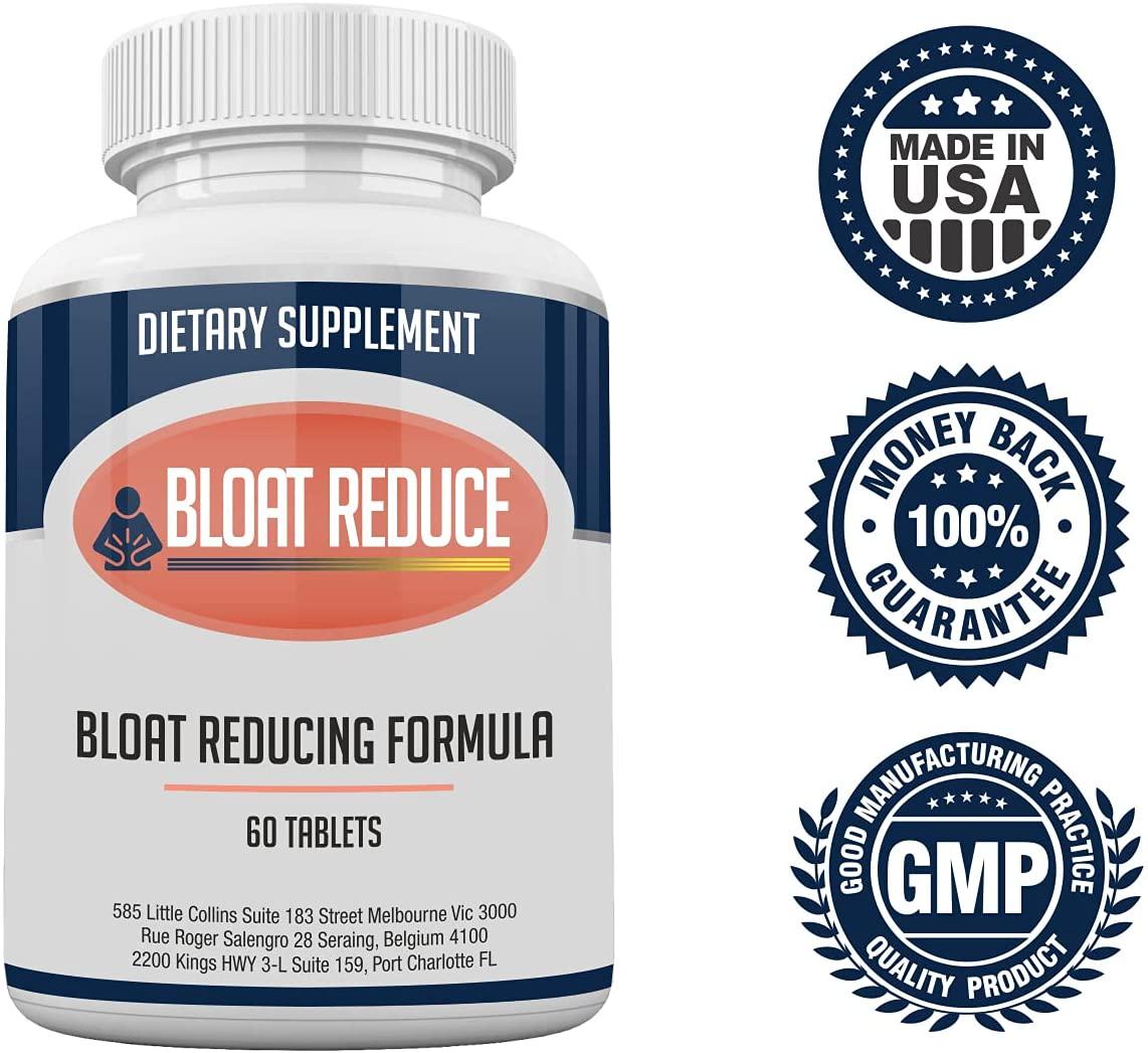 Bloat-Reduce- Best Bloating Pills Vitamin Supplement for Belly, Stomach, Tummy, Face, and Chest Bloat Caused by Water Retention and Excess Fluids