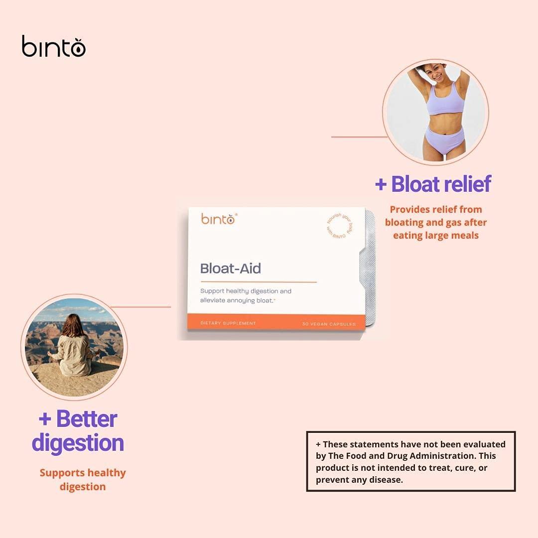 Bloat-aid | Digestive enzymes | Plant-Based Digestive Enzyme Supplements to Support Health Digestion and Cut Down on Bloat | Preservative-Free, Gluten-Free, Non-GMO