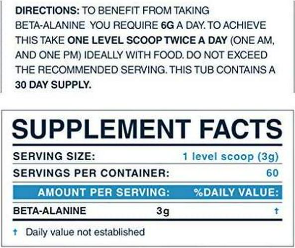 Blonyx Beta Alanine - Promotes Endurance Performance and Work Capacity - 30-Day Supply