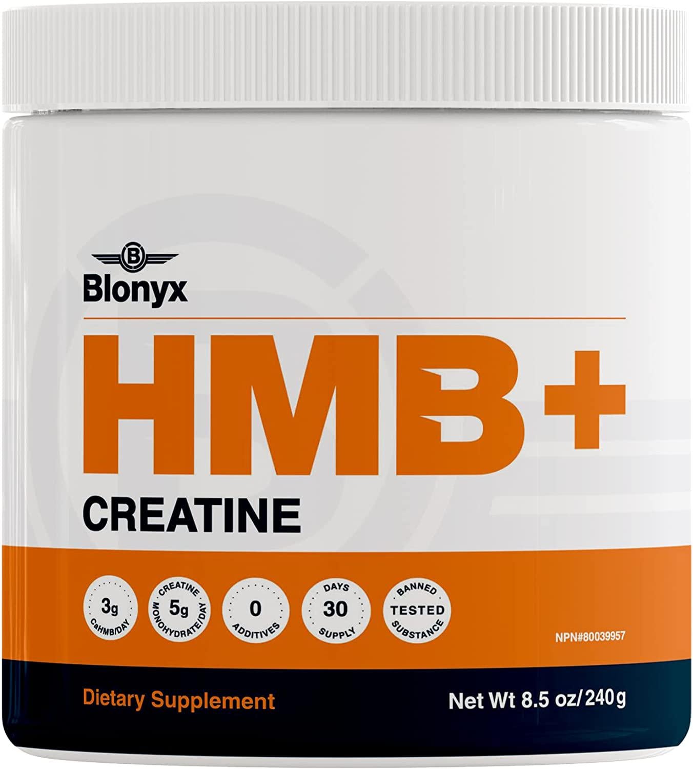 Blonyx Hmb+ Creatine. 240g, 1mo. Supply