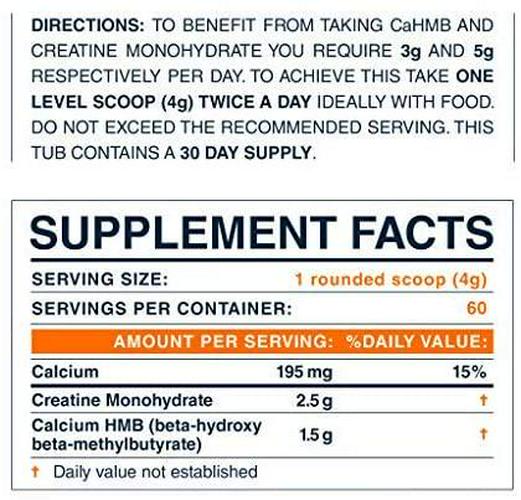 Blonyx Hmb+ Creatine. 240g, 1mo. Supply