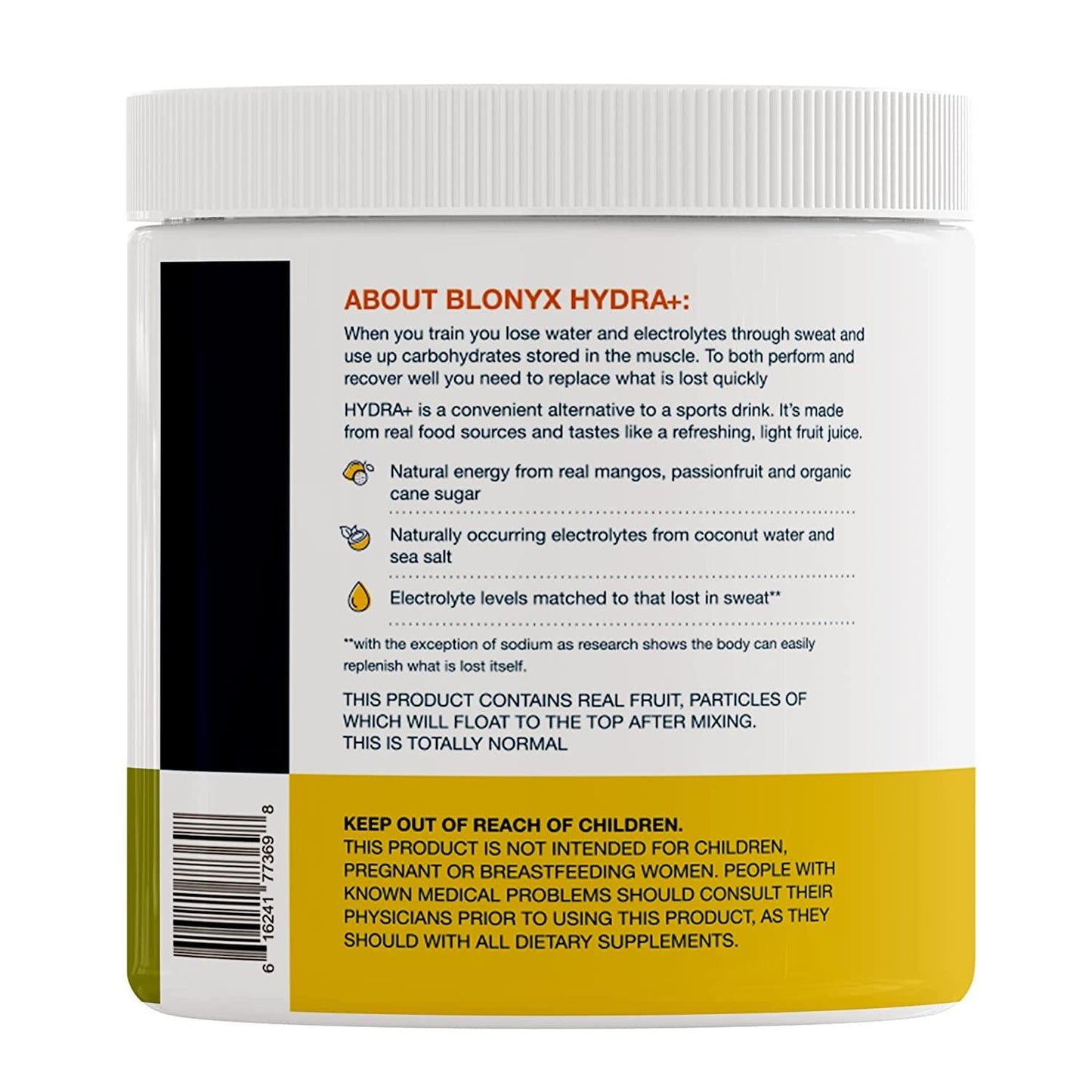 Blonyx Hydra+, Mango and Passionfruit, Energy and Electrolyte Drink Powder for Sport, 30 Servings, 345g