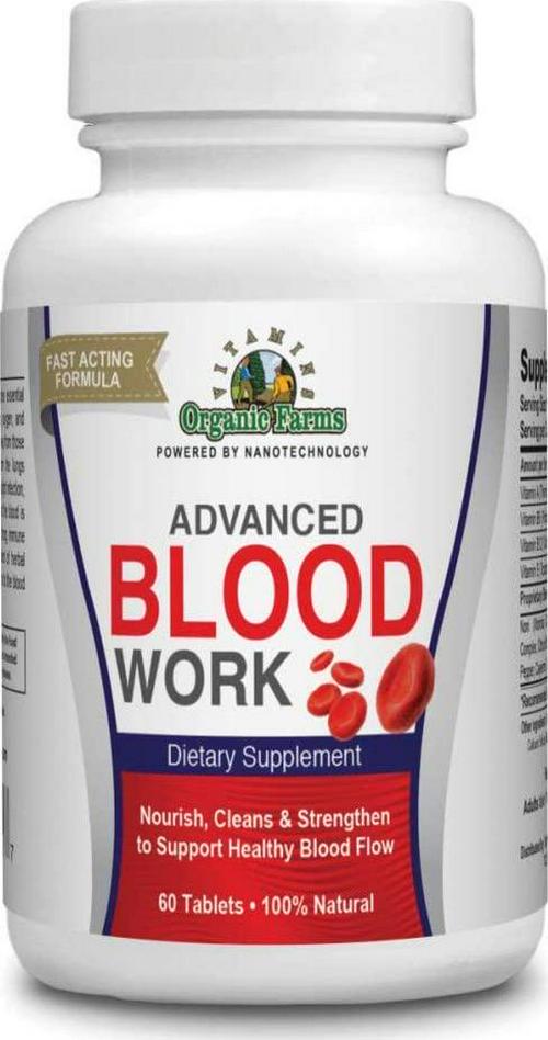 Blood - 60 Tablets - Improves Circulation - 100% Natural Dietary Supplement