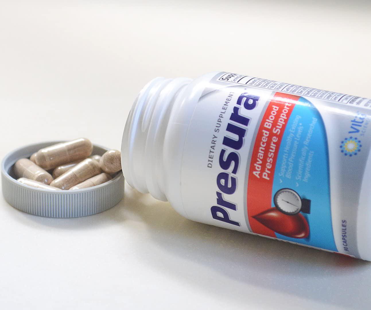 Blood Pressure Support Formula - Naturally Promote Healthy Blood Pressure with Hawthorn Berry, Niacin, Garlic Extract for Healthier Heart, Brain, and Blood Pressure