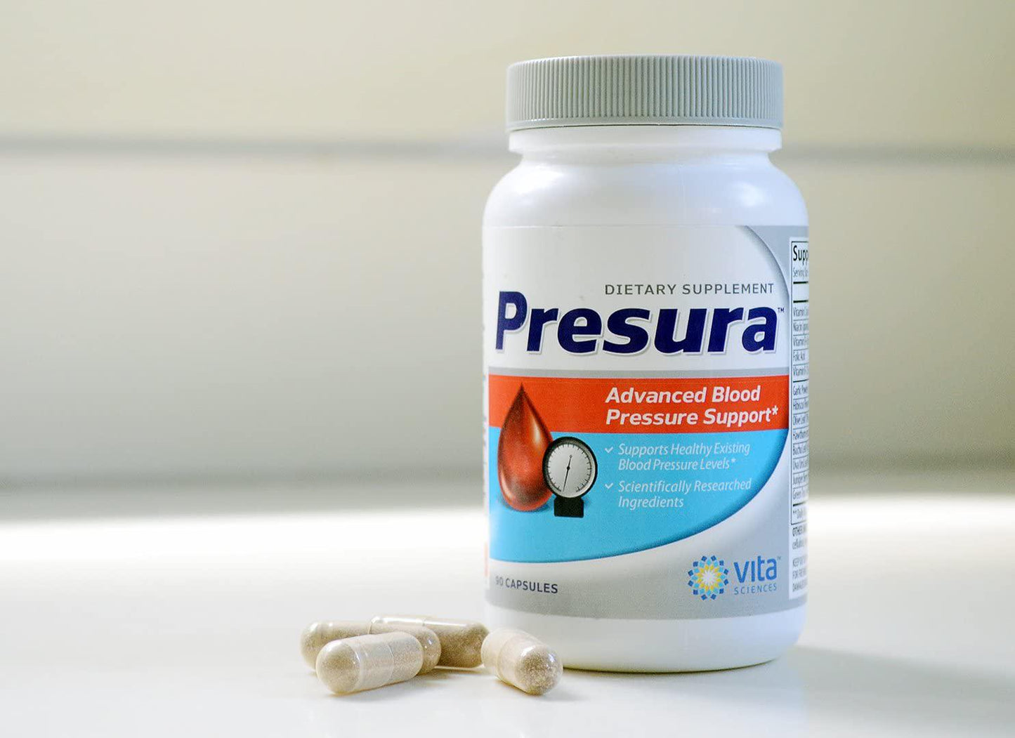 Blood Pressure Support Formula - Naturally Promote Healthy Blood Pressure with Hawthorn Berry, Niacin, Garlic Extract for Healthier Heart, Brain, and Blood Pressure