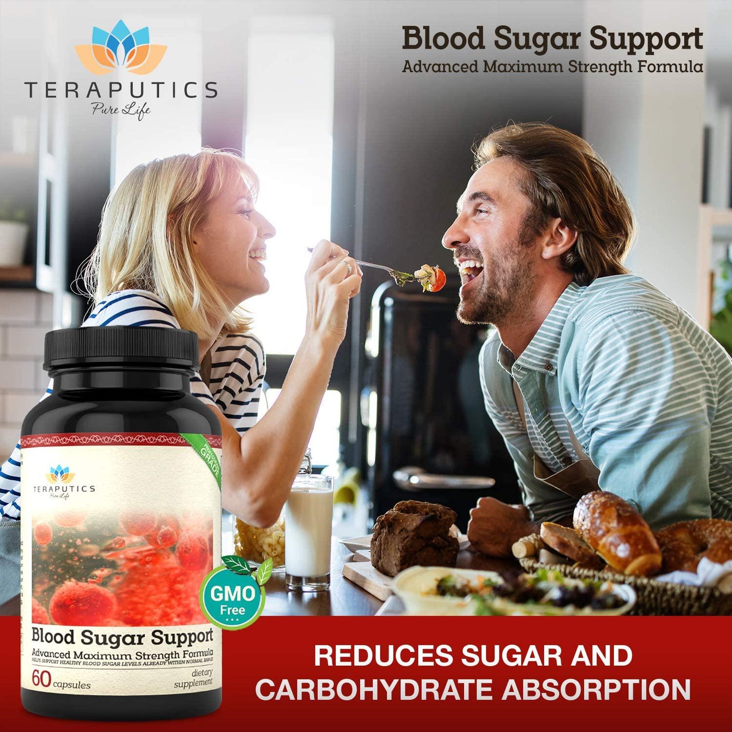 Blood Sugar Support - 20 Premium Ingredients - Alpha Lipoic Acid, Cinnamon, Chromium, Manganese + 16 More, 600mg, 60 Servings, Full Spectrum Glucose, Insulin, Cholesterol Control Supplement