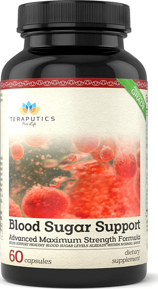 Blood Sugar Support - 20 Premium Ingredients - Alpha Lipoic Acid, Cinnamon, Chromium, Manganese + 16 More, 600mg, 60 Servings, Full Spectrum Glucose, Insulin, Cholesterol Control Supplement