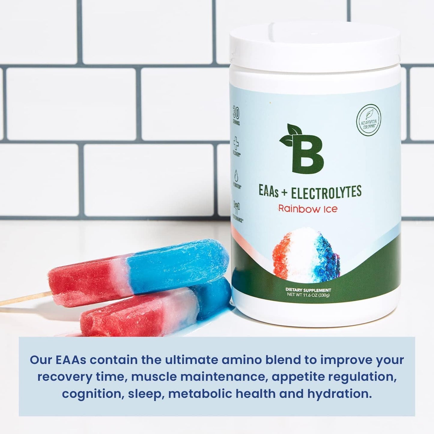 Bloom Nutrition Essential Amino Acids Powder | EAA + BCAA Supplement | Supports Lean Muscle and Hydration | Sugar Free EAAs + BCAAs | Intra + Post Workout Recovery and Energy (Rainbow Ice)