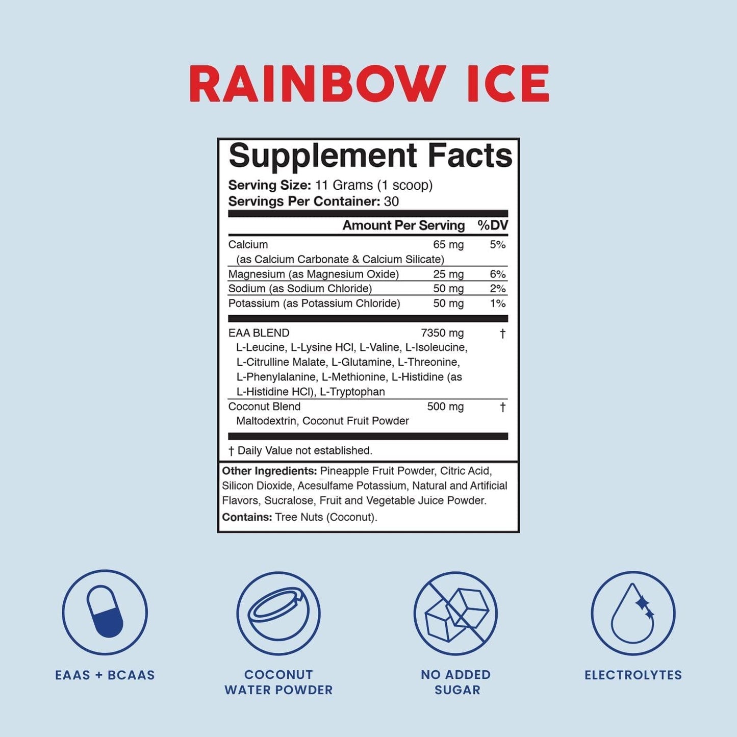 Bloom Nutrition Essential Amino Acids Powder | EAA + BCAA Supplement | Supports Lean Muscle and Hydration | Sugar Free EAAs + BCAAs | Intra + Post Workout Recovery and Energy (Rainbow Ice)