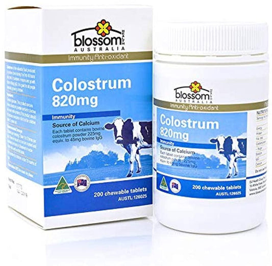 Blossom Health Colostrum 820mg 45 IgG Tablets, 200 count