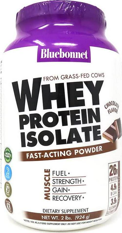 BlueBonnet 100% Natural Whey Protein Isolate Powder, Chocolate, 2 Pound