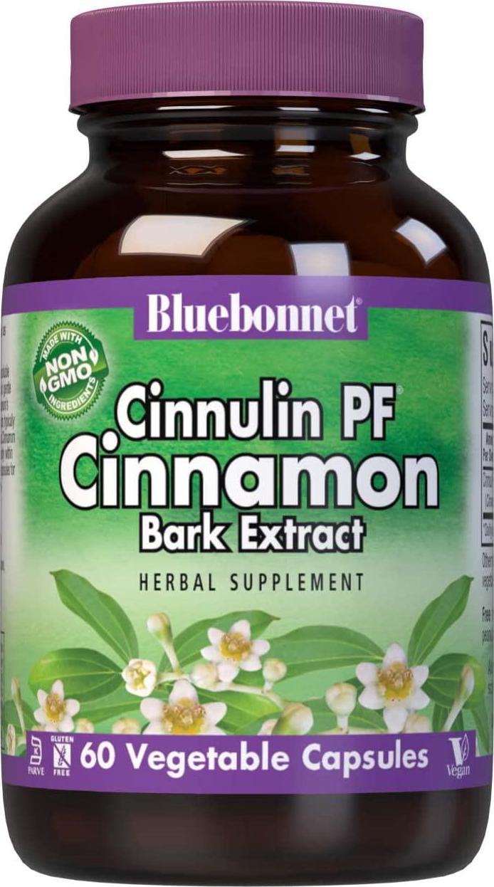 BlueBonnet Cinnulinpf Cinnamon Bark Extract Supplement, 60 Count