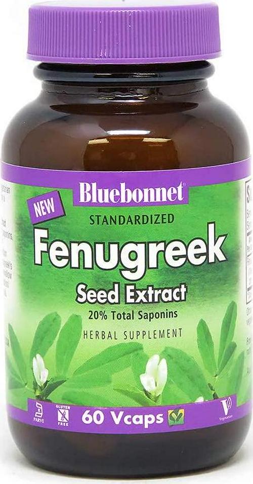 BlueBonnet Fenugreek Seed Extract Supplement, 60 Count