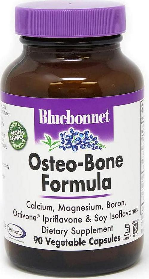 BlueBonnet Osteo-Bone Formula Vegetarian Capsules, 90 Count