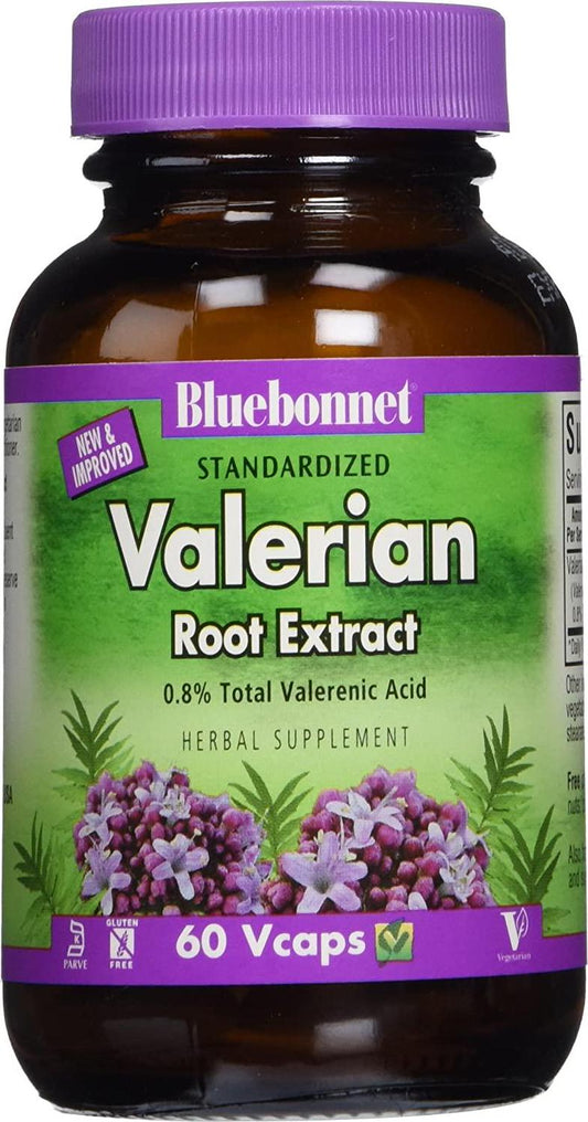 BlueBonnet Valerian Root Extract Supplement, 60 Count