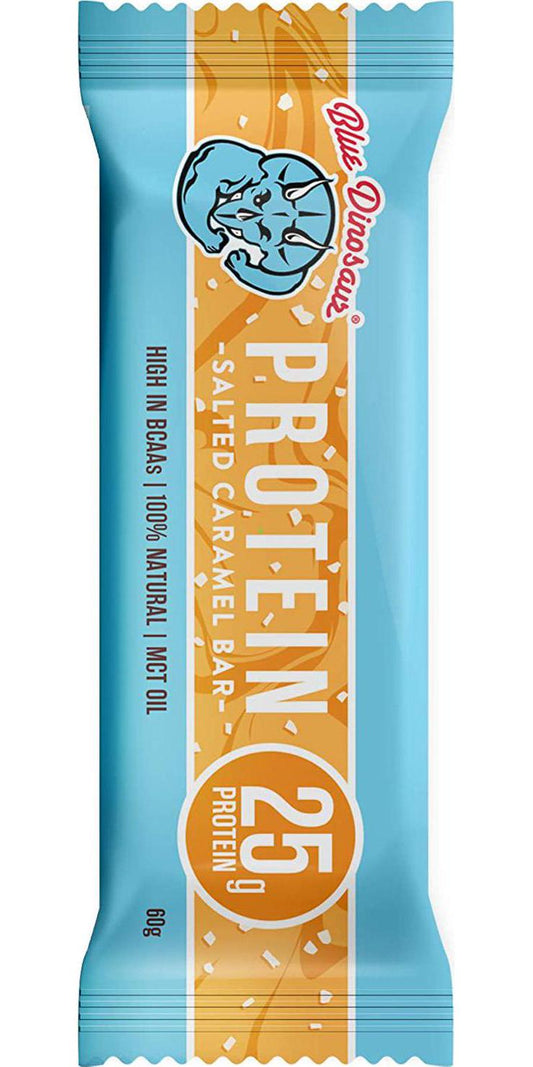 Blue Dinosaur Salted Caramel Protein Bar, Salted Caramel 720 grams, Pack of 12