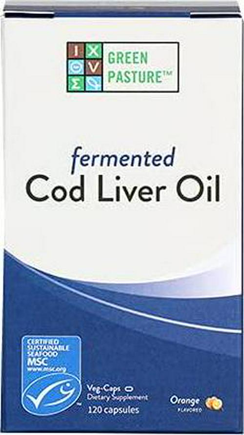 Blue Ice Fermented Cod Liver Oil Orange Flavor - 120 Caps