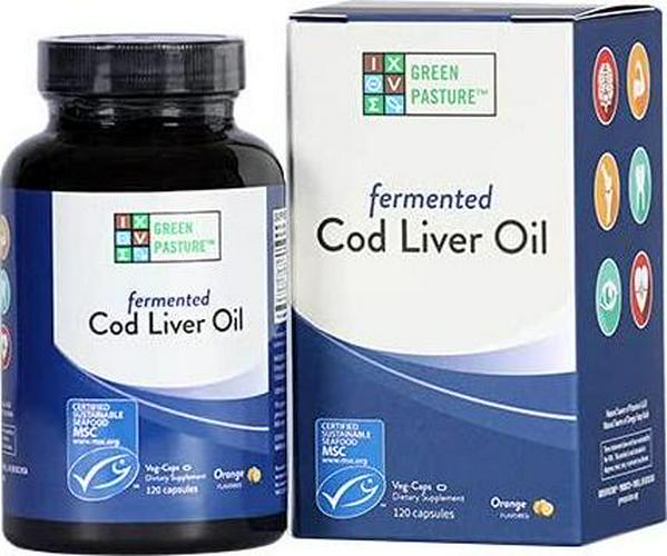Blue Ice Fermented Cod Liver Oil Orange Flavor - 120 Caps