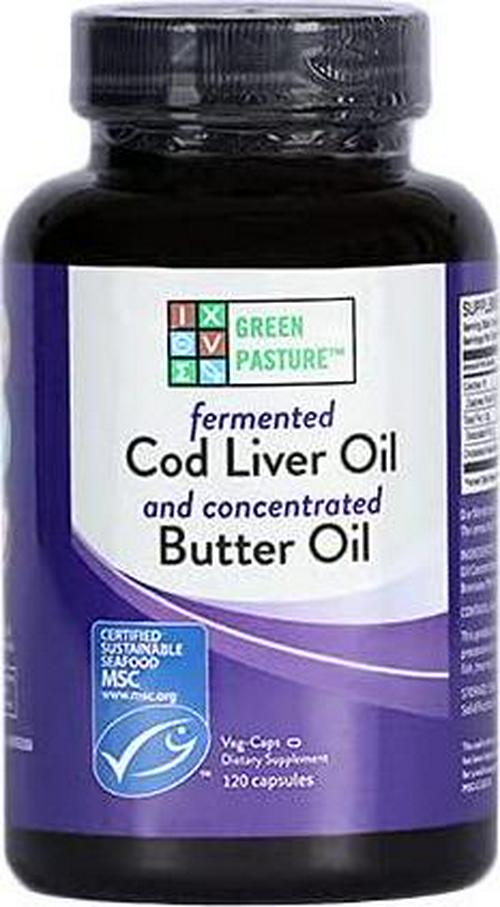 Blue Ice Royal Butter Oil/Fermented Cod Liver Oil Blend - 120 Capsules
