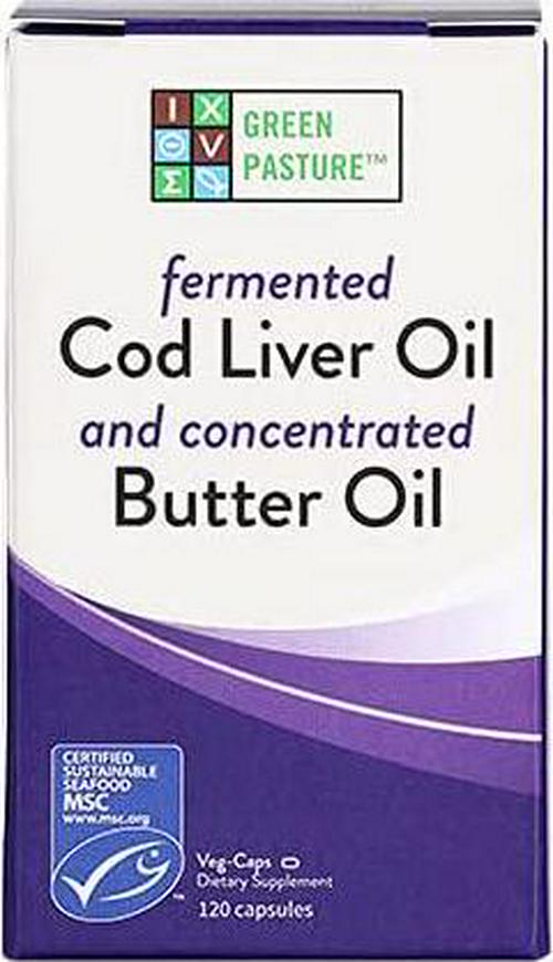 Blue Ice Royal Butter Oil/Fermented Cod Liver Oil Blend - 120 Capsules
